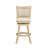 Avdija Rustic Upholstered Driftwood Swivel Bar Stool-1930783637-1930783643