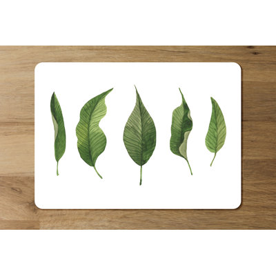 Doubler Wood Floral Rectangle Placemat