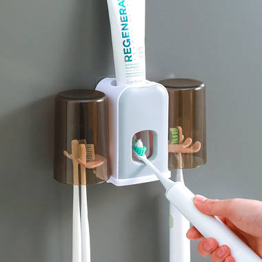 Magnetic Adsorption Inverted Toothbrush Holder Automatic