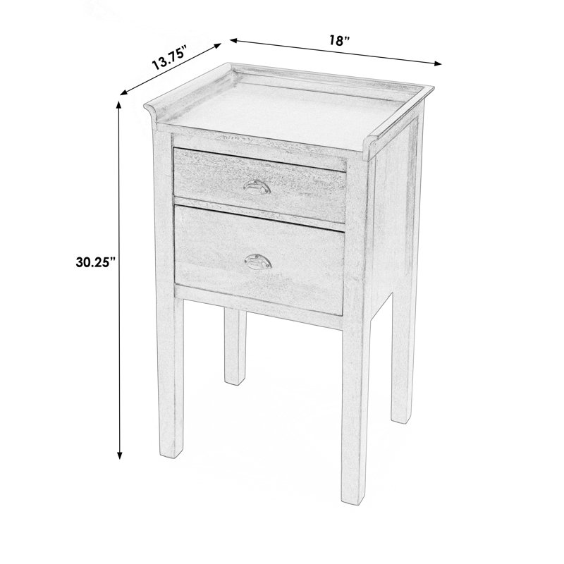 Gabriel Solid Wood Side Table