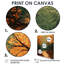 Feuilles de forêt brune tranquillité - ensemble d'art mural floral de 6-1005431755-1005431752