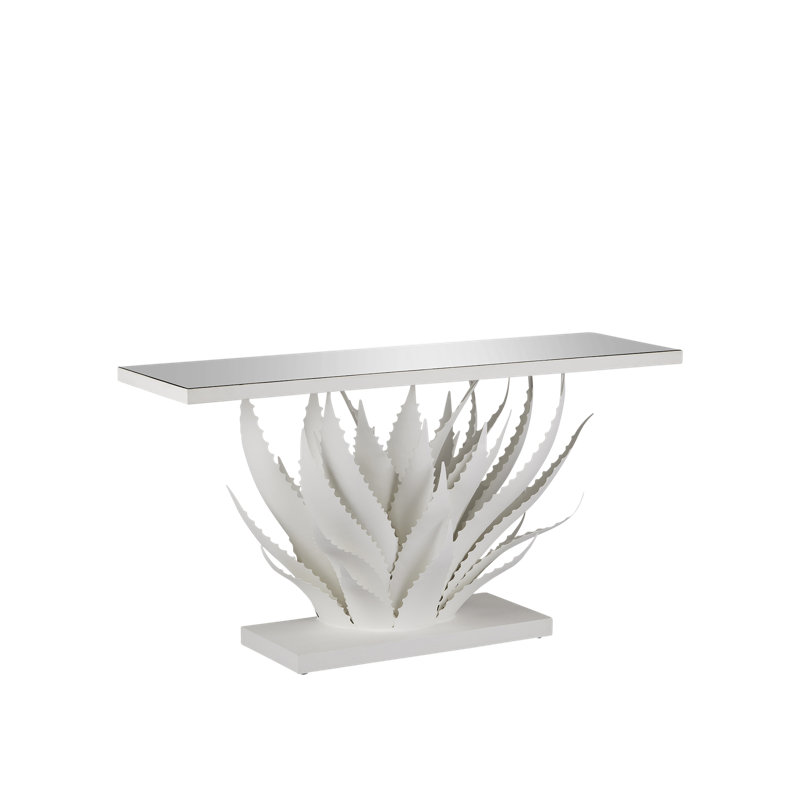 Agave Glass Console Table