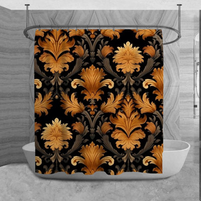 Vauda Damask Shower Curtain