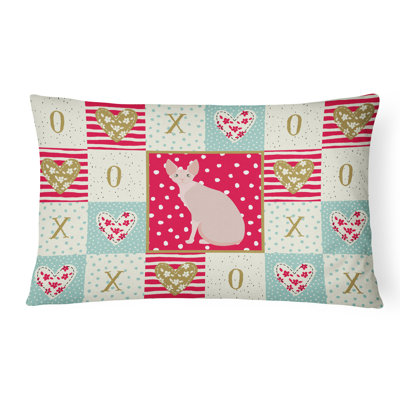  Coussin d'extérieur rectangulaire Sphynx # 2 Cat Love