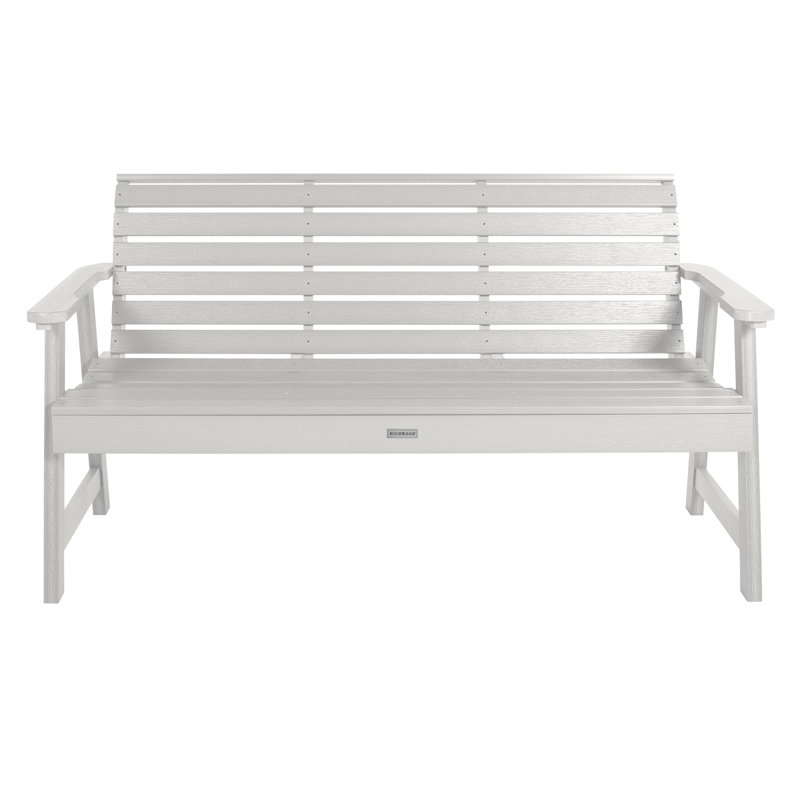 Banc de jardin en plastique Midwest, H 35 po x l 64 po x P 25 po, Blanc