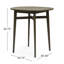 Table de bar d'extérieur carrée en bois d'acacia - Gris foncé