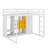 Full-Scale Raised Loft Bed Featuring Closet, Racks-2030843760