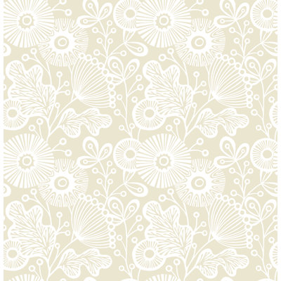 Burr Floral Wallpaper Roll
