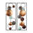 Decorative Metal Wall Accessory (2 Pieces), Hand-Painted Design, 12.6 x 36.2 x 1.6 inches | 100% Metal Construction, Lightweight at 7.5 lbs | Unique Home Decor, Adds Character to Any Room