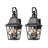 Hayes Outdoor Metal Wall Lights with Clear Glass