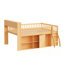 Grand lit mezzanine avec rangement, tête de lit avec lumière DEL-125035557-125035560