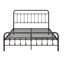 Base de lit plateforme en métal pour grand lit