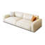Canapé modulaire blanc en cuir véritable