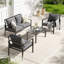4 - Person Garden Lounge Set with Cushions-119330178