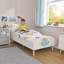 Kids White Toddler Bed – Space