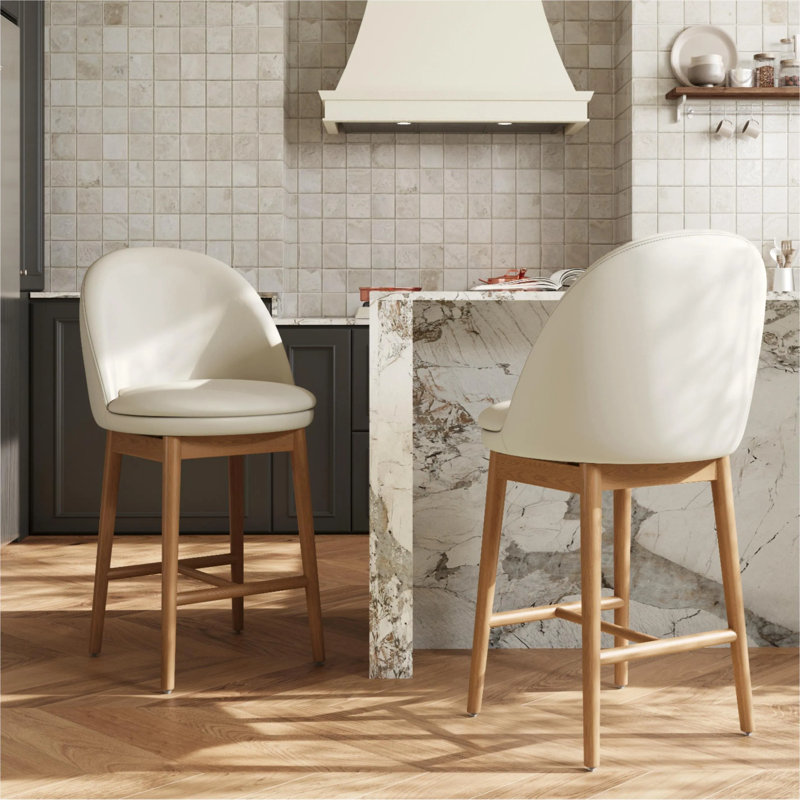 Tabouret de bar 26 po Mid-Century
