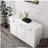 Three-door side table - white