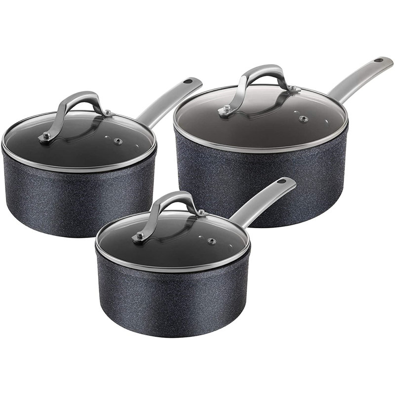 Verna 6 - Piece Non-Stick Stainless Steel Cookware Set