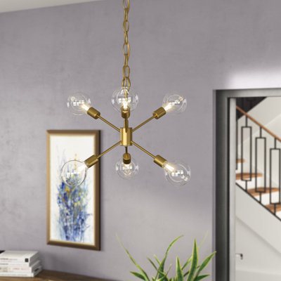 Lustre sphérique Spoutnik à 6 lumières Toler