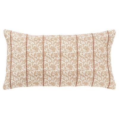 Kalon Embroidered Cotton Throw Pillow
