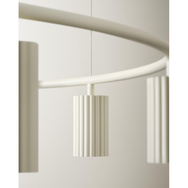 Donna Circle, 126.25" H x 39.37" W x 39.37" D, Linen