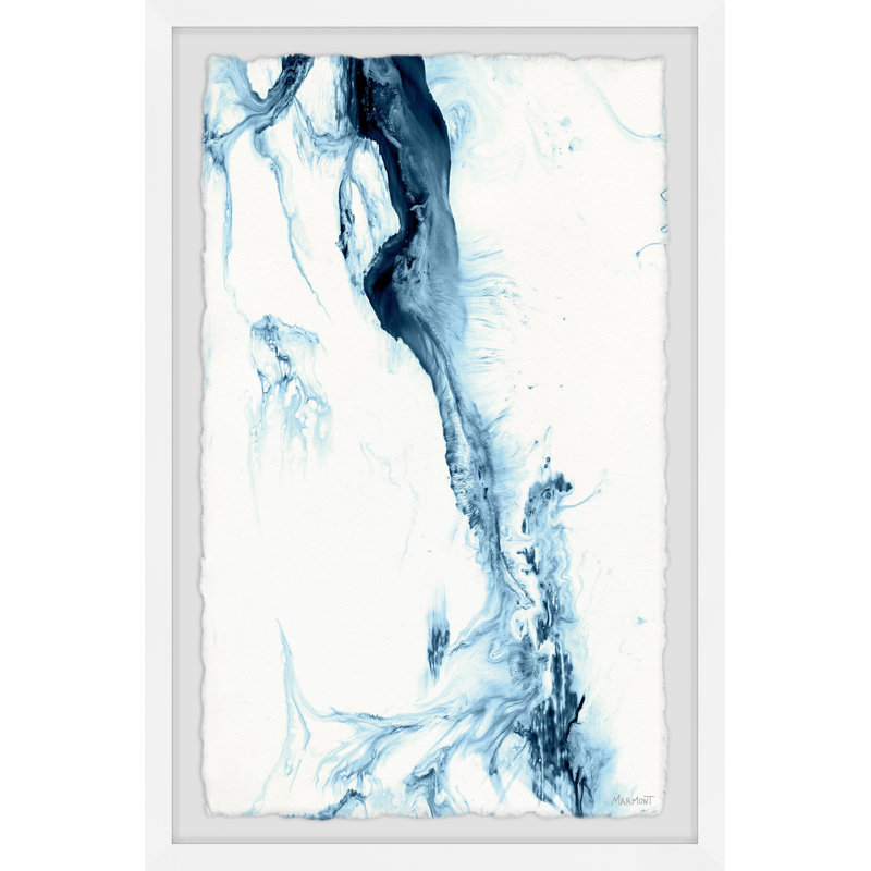 Watery - Single Picture Frame Painting, 45cm H x 38cm W x 3.81cm D