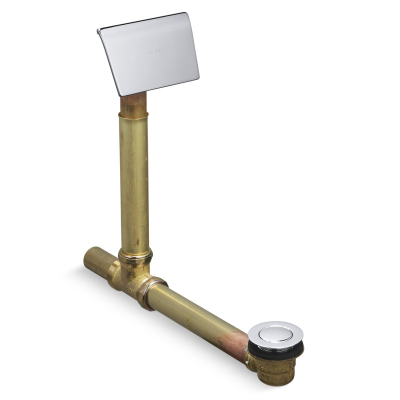 Clearflo Leg Tub Drain with Overflow, Polished Chrome