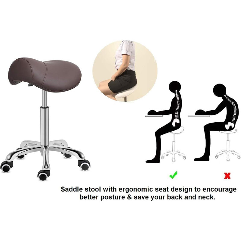 Niarcos Adjustable Height Ergonomic Industrial Stool