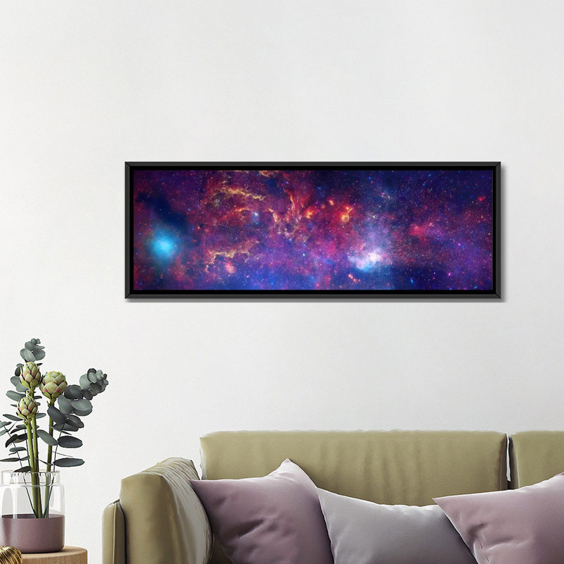 Lenworth and Space «Center of The Milky Way Galaxy», impression sur toile, H 24 po x l 72 po x P 1,5 po, Toile tendue