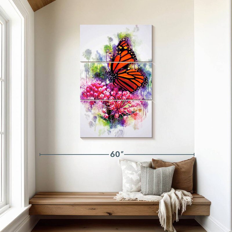 Papillon monarque Brampt Garden, H 45 po x l 28 po