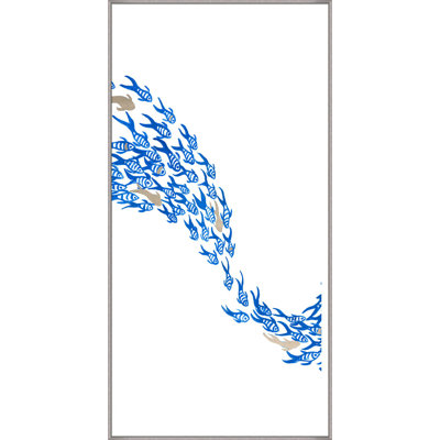 «Flowing School 2», reproduction encadrée sur toile