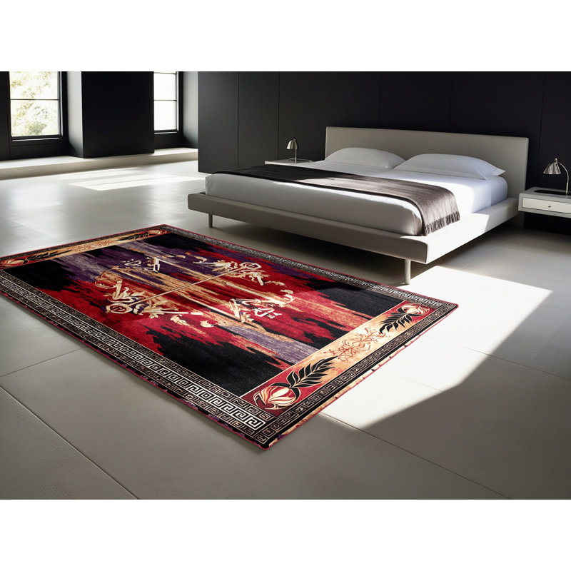 Pythagorean Lines Rug, Rectangle 5' x 8'