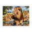« lion family », reproduction d’impression sur toile tendue-26858695