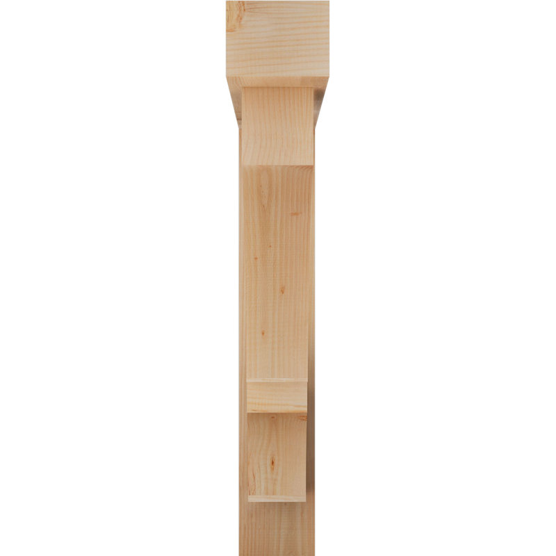 Support de bloc Balboa avec entretoise décalée, 48 X 48, Sapin Douglas de l 7 1/2 (lisse)