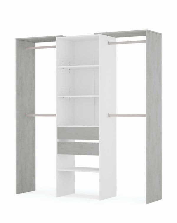Cansever 70.47cm Solid Wood Closet System