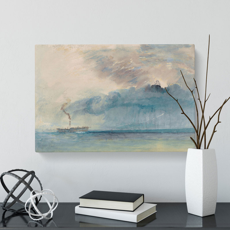 A Paddle Steamer by Joseph Mallord William Turner - Wrapped Canvas, 35cm H x 50cm W x 3cm D
