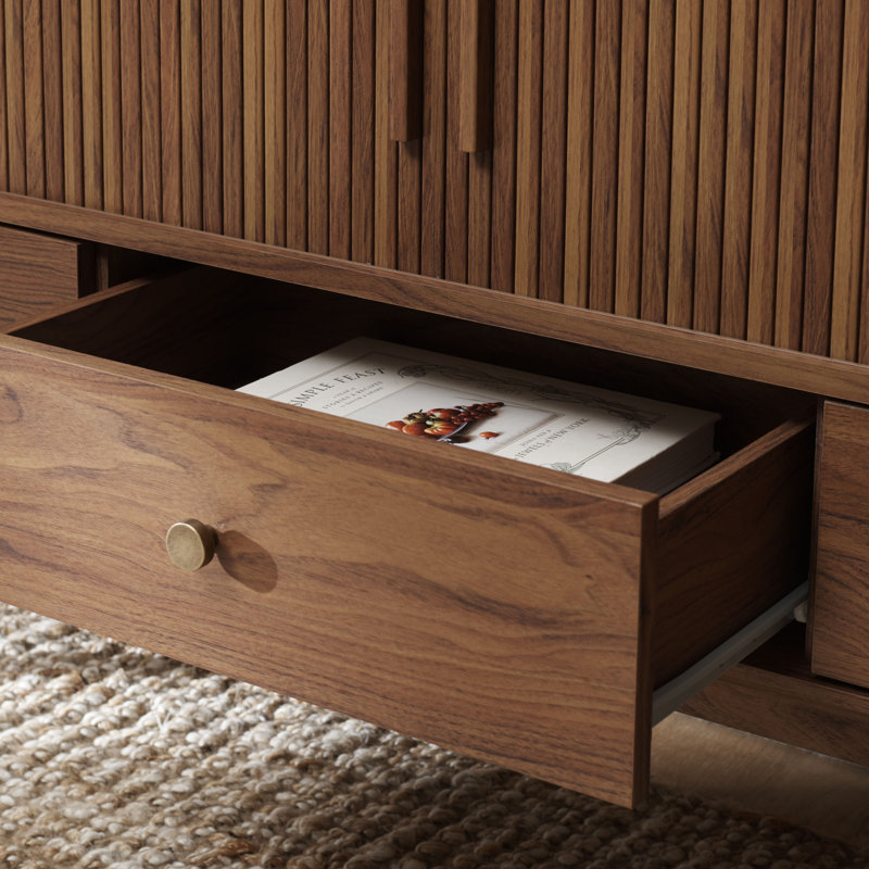 TV Stand for TVs up to 60", Walnut
