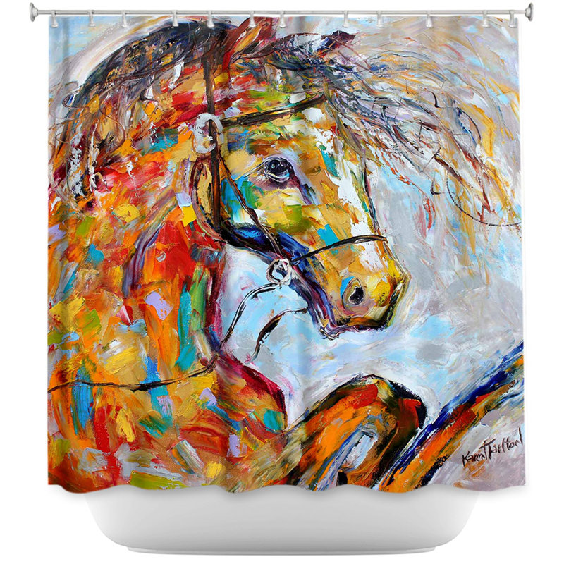 Horse Portrait I Single Shower Curtain