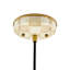 Mocha Check Dome Pendant Lamp-1602576156