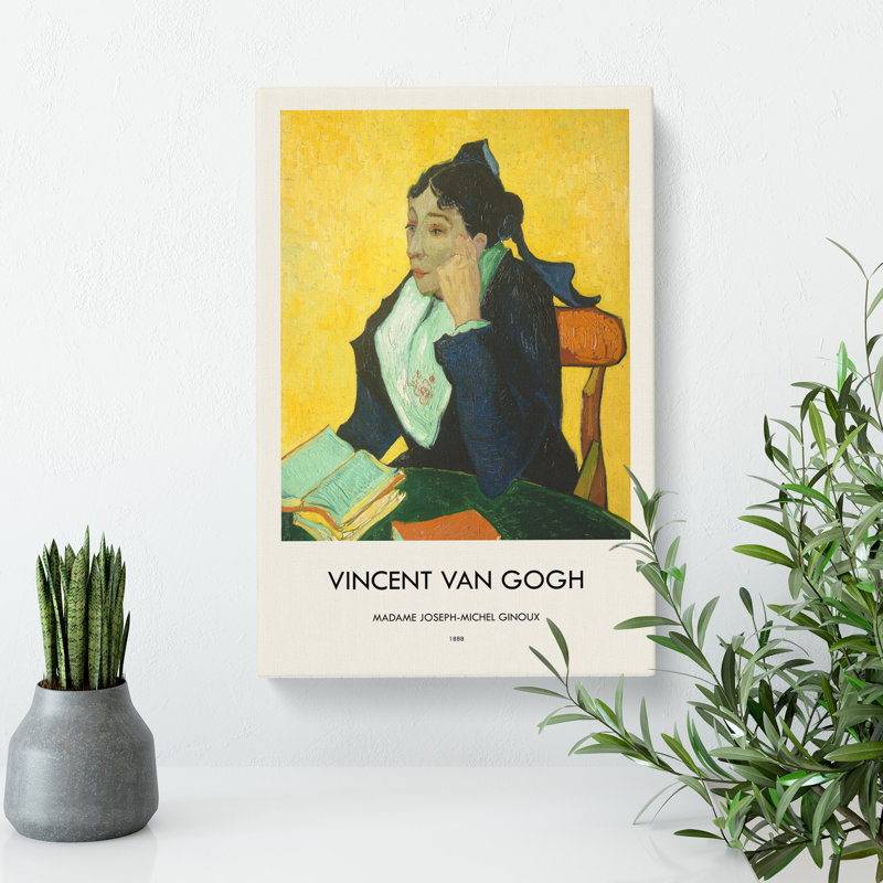 Madame Joseph Michel Ginoux by Vincent Van Gogh - Wrapped Canvas, 50cm H x 35cm W x 3cm D
