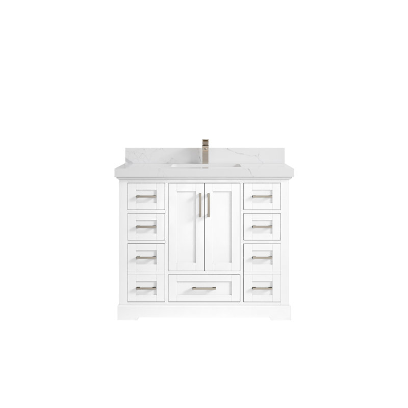 Ensemble de meuble-lavabo simple 42 po, Calacatta Laza