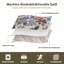 Ensemble de literie pour courtepointe grand format 3 pièces HoneiLife Secret Garden, couvre-lit en mélange de tissu doux avec taies décoratives assorties, jaune-124591653-124591661