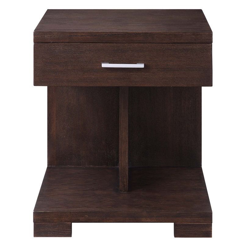 Walnut 1-drawer End Table
