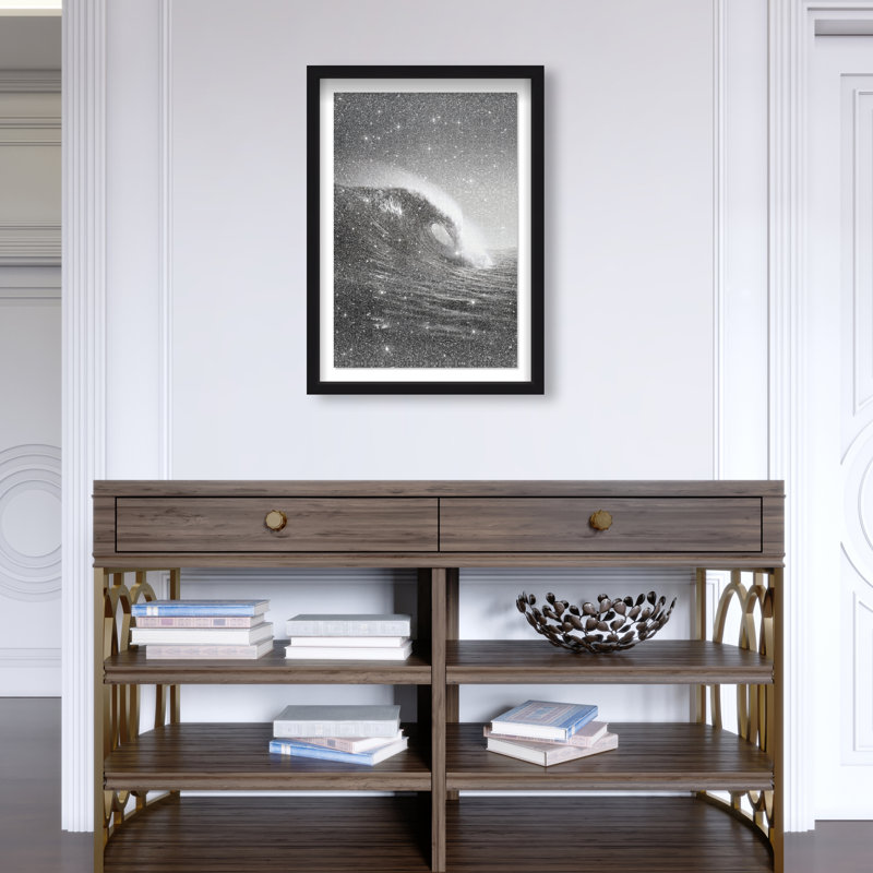 Tectonic Flow II Print by Oliver Gal, 16.5"H x 11.5"W, Black Shadowbox