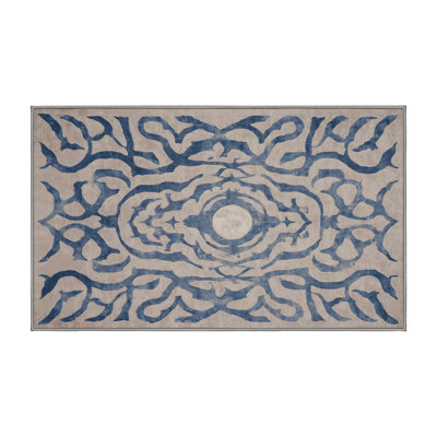 Tapis gris lavable à la machine