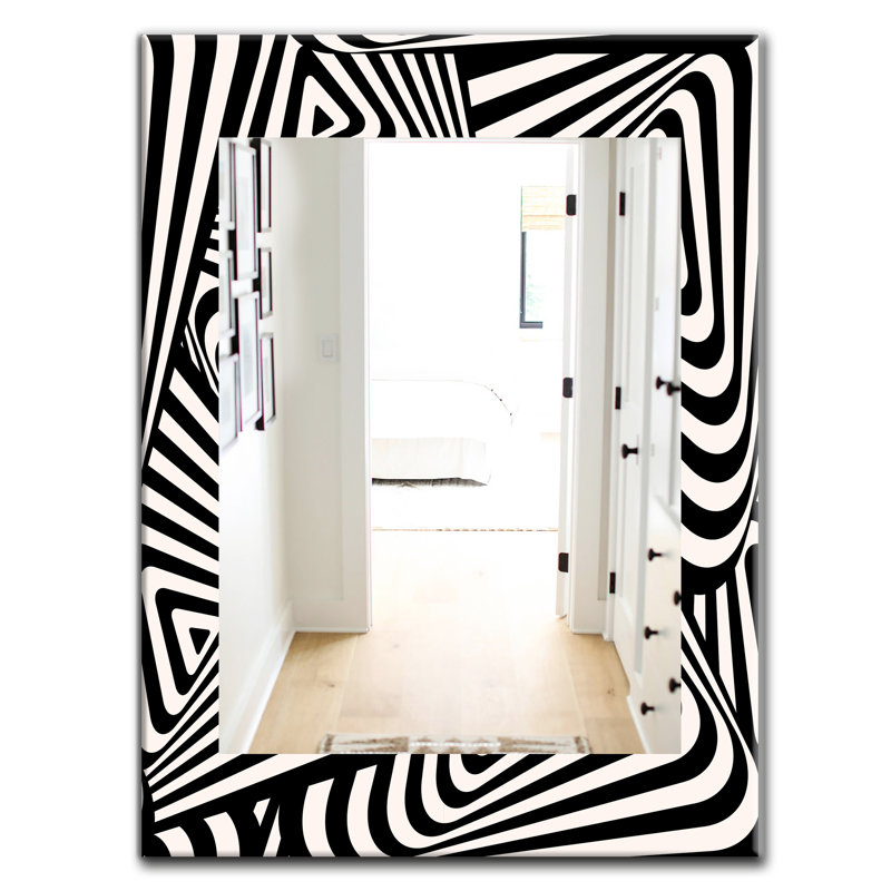 Miroir d'appoint moderne, miroir mural décoratif contemporain - réflexion moderne, L 29,5 po x H 39,4 po