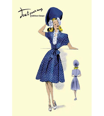 " Summer Polka-Dot Dress And Hat "