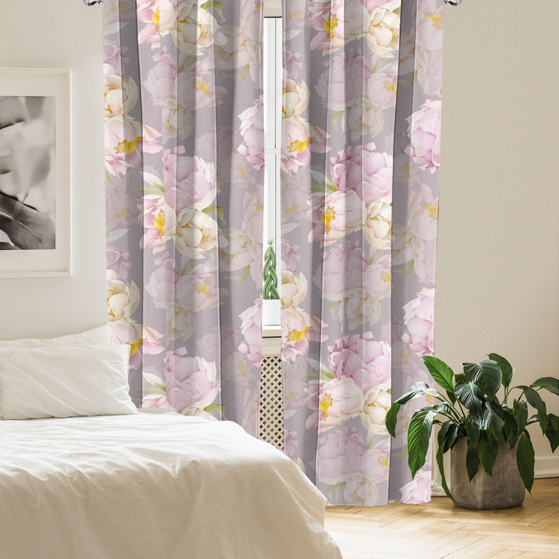 Cohlette Semi Sheer Curtain Pair, 28" W x 84" L
