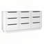 Commode 9 tiroirs blanche