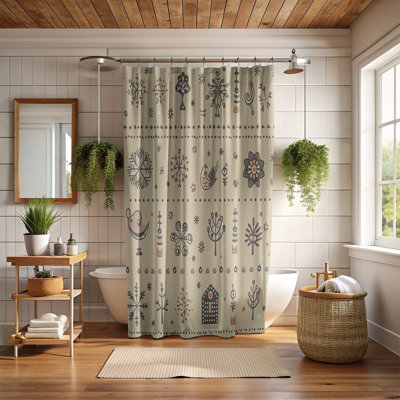 Frozen Snow Composition - Premium Shower Curtain